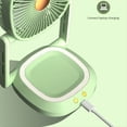 thumbnail image 4 of Ventilador Pequeño Plegable Montado en la Pared, Ventilador Eléctrico Pequeño Portátil de Escritorio para el Hogar, Ventilador Circulador de Aire Silencioso, Verde, 4 of 5