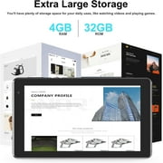 Android Tablet 7 inch Tablets 4GB RAM+32GB ROM/ 1024GB Expandable tablet PC,1.6Ghz Quad-core Processor Computer Tablet, 1024*600 IPS Touch Screen, 5MP Dual Camera, WiFi6, Game, BT Tableta