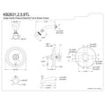 thumbnail image 2 of Kingston Brass KB2638TL Templeton Tub & Shower Faucet, Brushed Nickel, 2 of 2