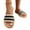 Black, variant on Fnooota Women's Flat Sandals, Lightweight Slip On Non-slip Open Toe Summer Shoes White Size 6