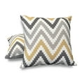 thumbnail image 4 of Aiking Set of 2 Printed 18 x 18 inch Decorative Throw Pillow Covers, Chevron, 4 of 5