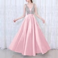 thumbnail image 2 of Ketyyh-chn99 Spring Dresses for Women 2024 Fashion Evening Dresses for Wedding Formal Party Ball Gown Dress Ladies Elegant A-Line Evening Wedding Party Dresses Pink,2XL, 2 of 4
