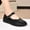Black, variant on HAOTAGS Sandals for Women Flat Casual 2025 Dressy Shoes Black Size 6