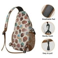 thumbnail image 3 of Summer Ice Cream Food Pattern Cute Sweet Treats Sling Backpack for Travel Cycling Hiking Lightweight, 3 of 6