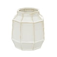thumbnail image 6 of DecMode 9" Handmade White Ceramic Vase, 6 of 7