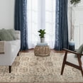 thumbnail image 5 of Loomaknoti Mendez Hebba 8' x 10' White Oriental Indoor Area Rug, 5 of 5