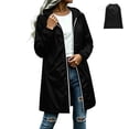 thumbnail image 2 of Yteetum Women's Long Raincoats Rain Jackets Packable Waterproof Windbreaker Zipper Hooded Jackets Solid Lightweight Travel Hiking Rain Coats, 2 of 8