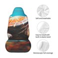 thumbnail image 4 of Daiia Realistic Turtle Printed Car Seat Cover - Waterproof & Sweatproof - Universal Fit, Machine Washable, Non-Slip - Seat Protector for Car, Truck, SUV, Van (1 Pack), 4 of 5