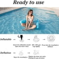 thumbnail image 4 of LNKOO Swimming Pool Floating Hammock, Foldable Inflatable Pool Floating Bed Portable Water Hammock Inflatable Pool Float Lounger(Blue), 4 of 7