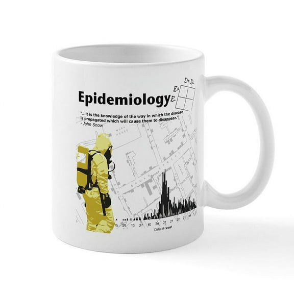 CafePress - Epidemiology Inspirational Quote Mug - 11 oz Ceramic Mug - Novelty Coffee Tea Cup