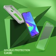 FITO For Moto E Phone Case, Phone Case with Screen Protector and Kickstand (Green)