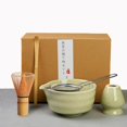 thumbnail image 1 of Matcha Whisk Set, Japanese Tea Set includes Matcha Bowl with Spout, Bamboo Matcha Whisk and Matcha Scoop, Matcha Whisk Holder, Stainless Steel Sifter, Tea Making Tools, 5Pcs Matcha Kit for Matcha Love, 1 of 7
