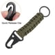 thumbnail image 3 of Llave de paracord Uxcell, clip de llavero trenzado, llaveros de supervivencia verdes, 3 of 6