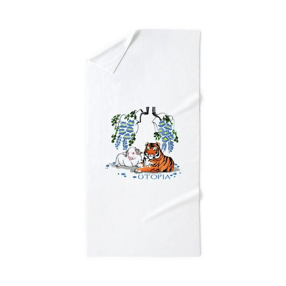 CafePress - UTOPIA - Large Beach Towel, Soft 30"x60" Towel with Unique Design