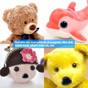 GEIWOGUO 264pcs Plastic Safety Eyes For Toys Teddy Bear Stuffed Snap Animal Amigurumi Puppet Dolls Craft Eyes Handmade Doll
