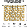 thumbnail image 2 of Blackout Kids Curtains,Hedgehog Pattern Childrens Insulated Curtains Set Of 2,Bedroom Essentials,Toddler Room Decor 42"x63"(106x160cm), 2 of 4