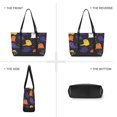 thumbnail image 6 of FORMRS Canvas Laptop Tote Bag for Women with 15.6" Computer Compartments Shoulder Handbag, Halloween Colorful Ghosts, 6 of 7