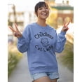 thumbnail image 6 of Childless Cat Lady Fleece Sweatshirt Sweater Top for Women, 6 of 7