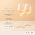 thumbnail image 3 of Twine Rose White Wine Glasses for Holiday, Birthday Gifts, Set of 2 14 oz, 3 of 8