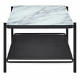 thumbnail image 3 of Furniture of America Joaquin Metal 1-Shelf Coffee Table in Black and White, 3 of 8