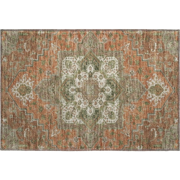 Dalyn Rugs Premium Machine Washable Mayfield AMF1036 Rust 1'8" x 2'6" Rug