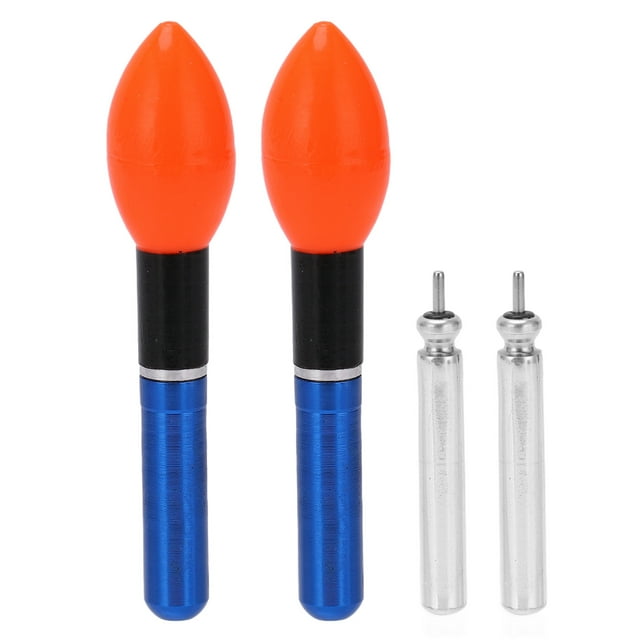 2 flotadores de pesca LED y Bobbers de plástico para pesca nocturna, accesorios de luces flotantes, color azul YUNYI BRAND Deportes