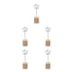thumbnail image 1 of Soporte para tarjetas Monstrate Base de lugar clip de metal y madera 11,5 x 3,3 x 3 cm, 1 of 6