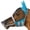 Teal, variant on SmithBuilt Horse Equine Fly Mask (Pink, Cob) with Long Nose, Ear Protection, Fine Mesh