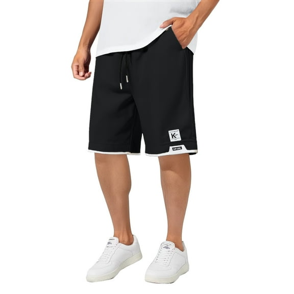 Zszcpp High Waisted Shorts Men Ice Silk Thin Knee Length Sports Quick Drying Outside To Wear Lounge Trousers Casual Trouser