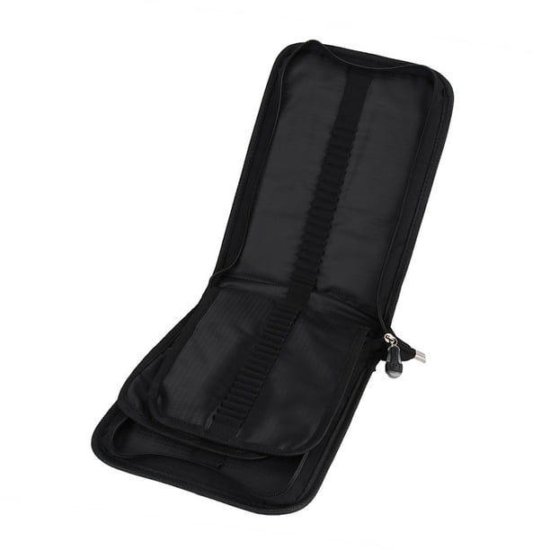 Estuche Para Lápices de Gran Capacidad Con 72 y 120 Ranuras, Estuche de Lona Con Cremallera, Adecuado Para Estudiantes, Viajeros, Negro
