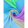 thumbnail image 3 of INSPIRE CHIC Women's Chiffon Shawl Long Geometric Beach Scarves Blue Purple, 3 of 7