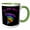 Green/White, variant on 3drose, Cool Fun Colorful Tornado Is My Spirit Animal Nature Storm Cartoon, 15oz Mug