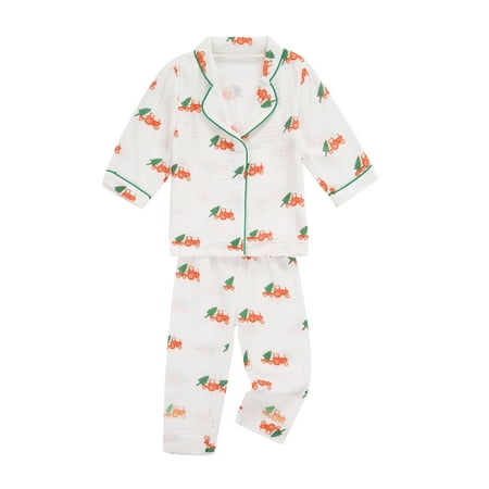 

Seyurigaoka Christmas Matching Family Pajamas Sets Shirt Trouser Sleepwear