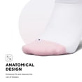 thumbnail image 4 of Feetures Elite Max Cushion No Show Tab Wave- Running Socks for Men & Women, Athletic Compression Socks, Moisture Wicking - White Rose , Large (1 Pair), 4 of 7