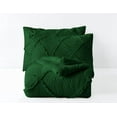 thumbnail image 5 of DNG Creations 3 Piece Diamond Ruffle Comforter 100% Egyptian Cotton, 800TC - Solid Green Colour - Super Soft 550 GSM All Season ( Oversized King - Size ), 5 of 6