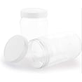 thumbnail image 3 of 16 Pack 17 oz Plastic Jars with Screw on Lids Storage Jars with White Sealing Caps, Wide Mouth, BPA Free, PET Jars Bulk for Home & Kitchen Pantry Organization and Storage, 3 of 5