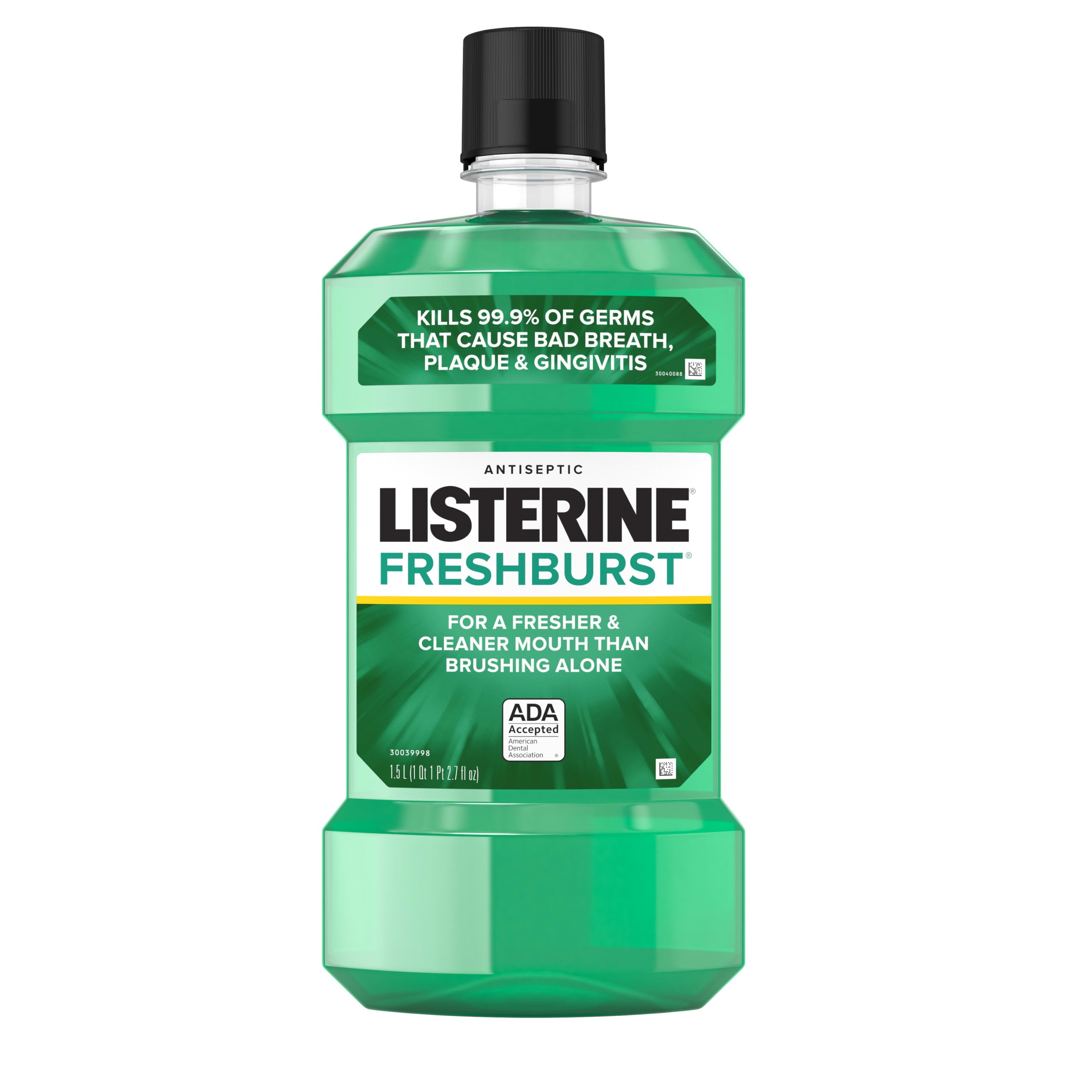 Listerine Freshburst Antiseptic Mouthwash, Mint, 1.5 L