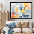 thumbnail image 2 of Designart "Multihued Cubic Designs V" Oversized Abstract Framed Wall Art - Modern Multicolor Abstract Geometric Bedroom Framed Canvas Wall Art, 2 of 7