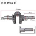 thumbnail image 1 of Bgsha Enhanced Performance Crankshaft for Petrol Generators Models 168F and 188F, 1 of 5