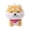 shiba inu plush #2, variant on Cute Plush Shiba Inu Keychain - Soft Gray Stuffed Animal With Red Checkered Scarf, Closed Eyes Design - For Backpacks, Bags, Keys, Kids, Teens, S