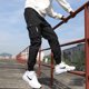 thumbnail image 4 of Pantalones de mono de Color sólido para hombre a la moda, pantalones de chándal informales sueltos, pantalones deportivos para hombre, 4 of 4