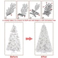 thumbnail image 4 of Árbol de Navidad Topeakmart artificial rosa de 2,3 m con soporte, 4 of 9
