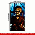 thumbnail image 4 of 1 PC, 2D Flat/ Flat art decorative door cover decoration, shaded design pattern, 70.87x35.43 inches (180x90cm), universal daily wall decoration, elegant daily front door decoration, party banner, dec, 4 of 5