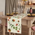 thumbnail image 2 of Table Runners 70 Inches Long Dress Scarves, Ladybugs Eucalyptus Farmhouse Coffee/Dining/Kitchen Table Decor, Holiday Table Runner, Spring Botanical Leaves Green 13x70 Inch, 2 of 9