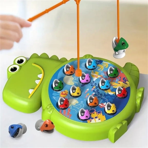 1Pc Children's Fishing Game Toy, Educational Early Learning Toy, Magnetic Fishing Rod, Parent-Child Interactive Gift, Suitable for Boys and Girls