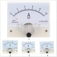 thumbnail image 4 of jinwen 4x85C1 DC10A Analog Panel AMP Current Testing Meter Ammeter Gauge White 4 Pcs, 4 of 7
