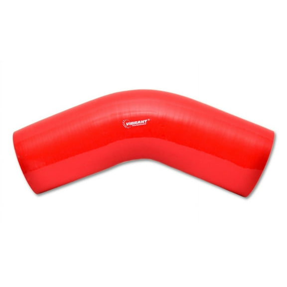Vibrant Performance 2752R VIB2752R 4 PLY 45 DEGREE ELBOW, 2.5IN I.D. X 6IN LEG LENGTH - RED