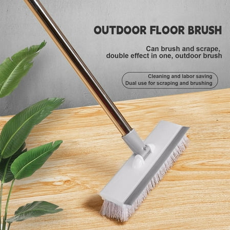 

2 in 1 Floor Brush Scrubber with Long Handle Multifunctional Kitchen Cleaning Tools for Bathroom Kitchen Crevice