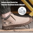 thumbnail image 3 of AUXDIQ Work Shoes Men Women Breathable Steel Toe Cap Industrial Trainers Lightweight Construction Sneakers Sport Shoes, 3 of 6