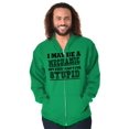 thumbnail image 4 of Mechanic Cant Fix Stupid Rude Honest Zip Hoodie Sweatshirt Men Brisco Brands L, 4 of 6